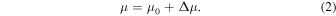Equation (2)