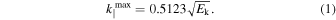 Equation (1)