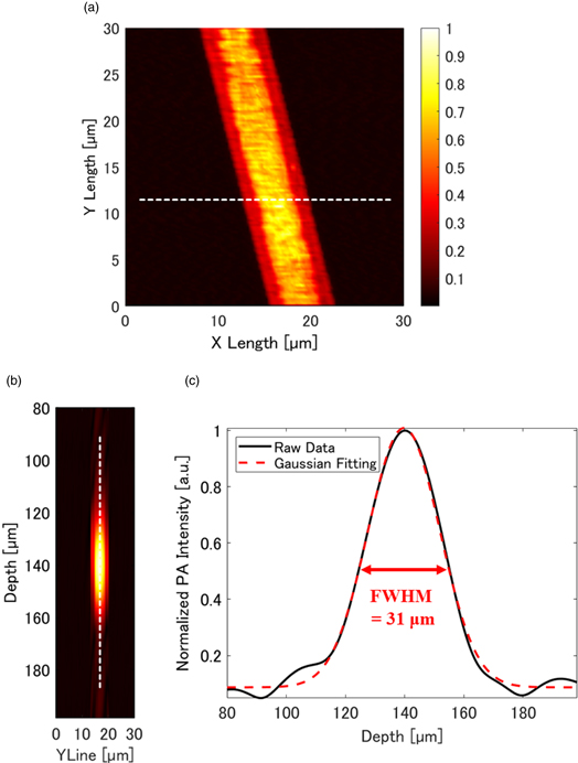 Development of optical resolution photoacoustic microscopy with sub ...