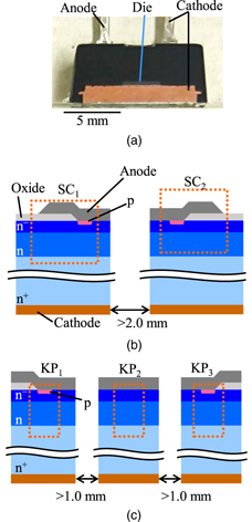 Evaluation of silicon carbide Schottky barrier diode within guard ring ...