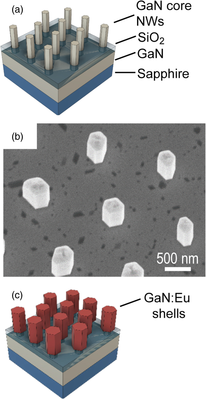 Formation and optical characteristics of GaN:Eu/GaN core–shell ...