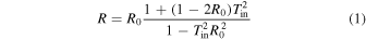 Equation (1)