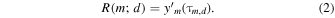 Equation (2)
