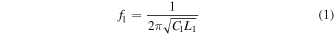 Equation (1)