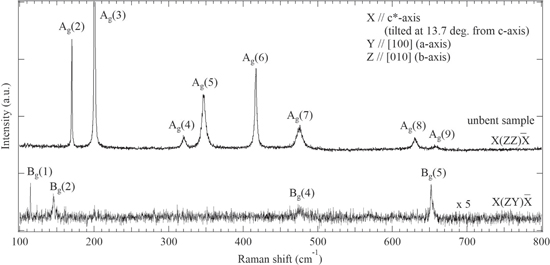 Micro-Raman spectroscopy of bending stresses in β-Ga2O3(001) wafer ...