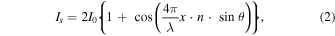 Equation (2)