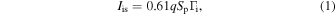 Equation (1)