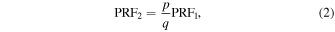 Equation (2)