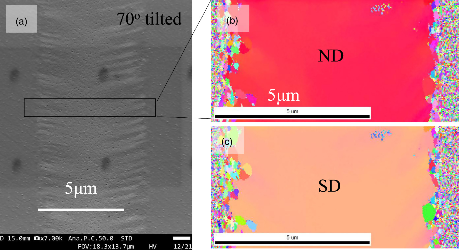 Infinite lateral growth of (001) single crystal strip in Ge film on ...