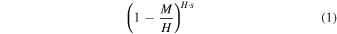Equation (1)