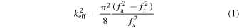 Equation (1)