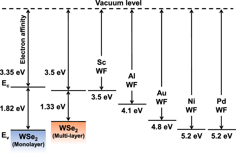 Fabrication of n-type and p-type WSe2 field-effect transistors and ...