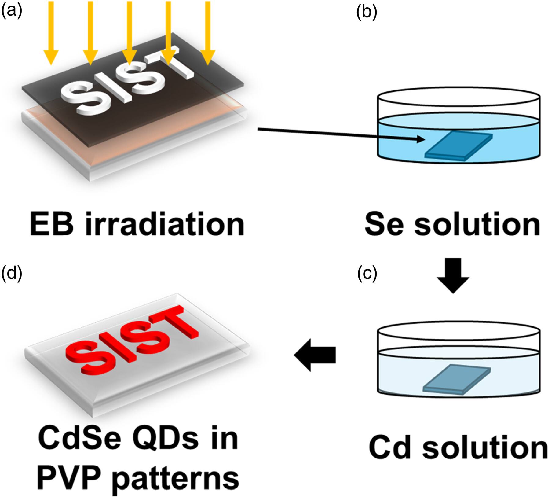 Direct formation of CdSe quantum dots in two-dimensional poly ...