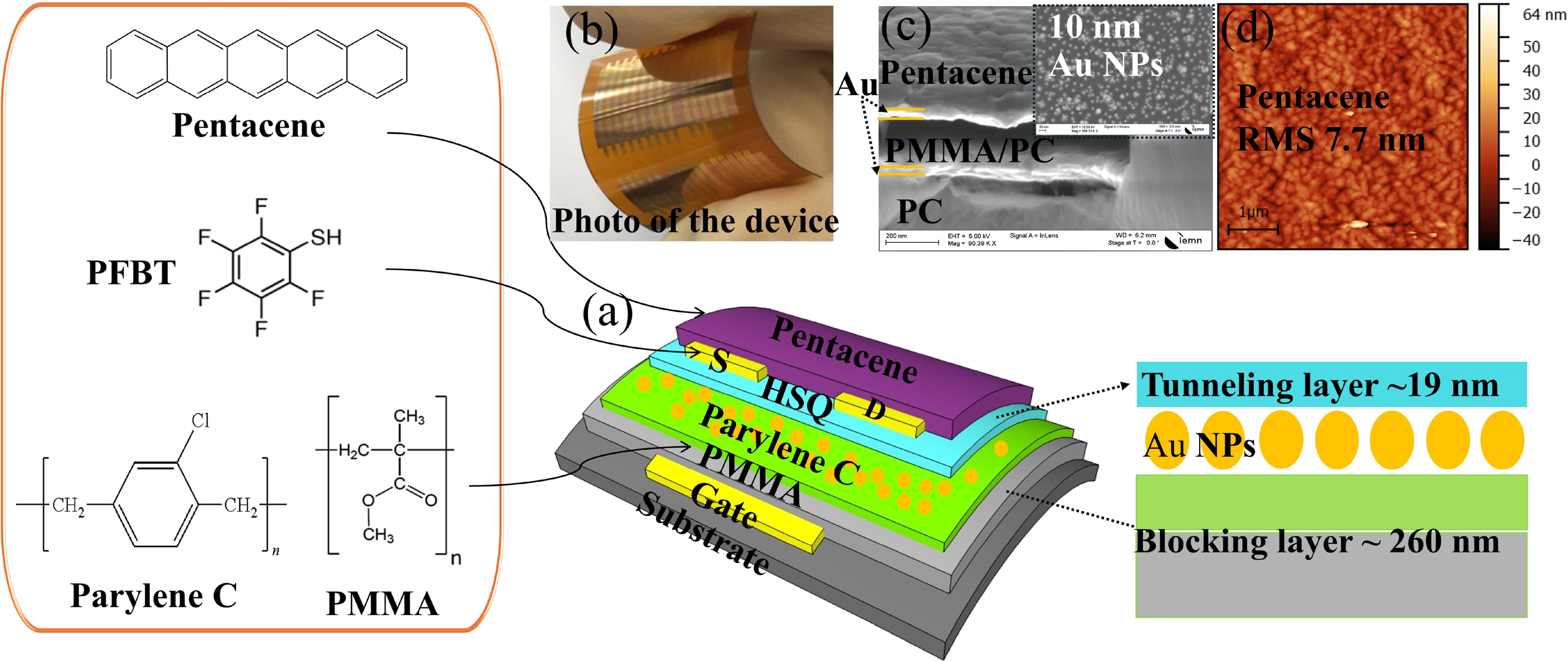 Realizing high performance flexible multilevel memory based on charge ...
