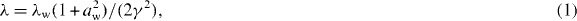 Equation (1)