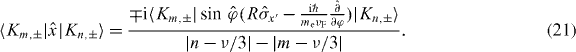 Equation (21)