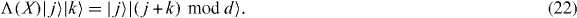 Equation (22)