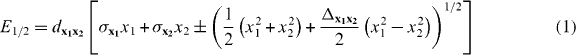 Equation (1)