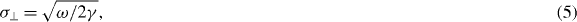 Equation (5)