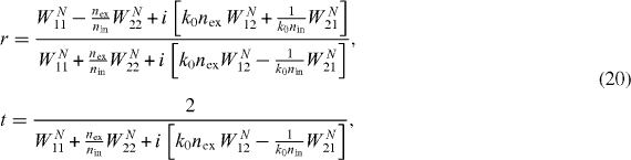 Equation (20)