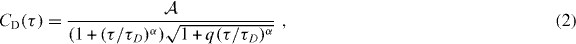 Equation (2)
