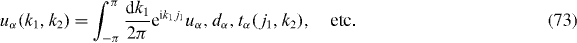Equation (73)