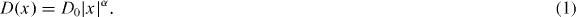 Equation (1)