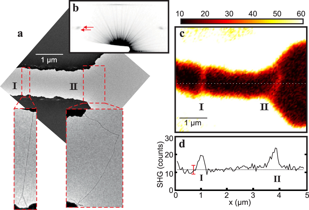Measurement of optical second-harmonic generation from an individual ...