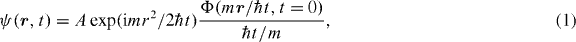 Equation (1)