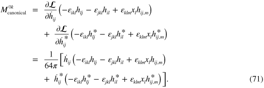 Equation (71)