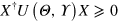 ${{X}^{\dagger }}U\left( \Theta ,\Upsilon \right)X\geqslant 0$