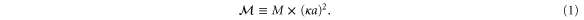 Equation (1)