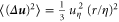 $\langle {{(\Delta {\boldsymbol{u}} )}^{2}}\rangle =\frac{1}{3}\;u_{\eta }^{2}\;{{(r/\eta )}^{2}}$