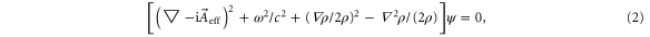 Equation (2)