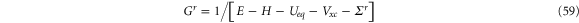 Equation (59)