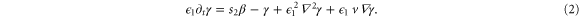 Equation (2)