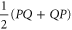 $\displaystyle \frac{1}{2}({PQ}+{QP})$