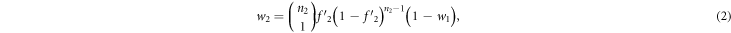 Equation (2)