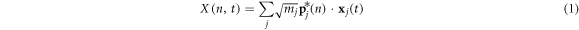 Equation (1)