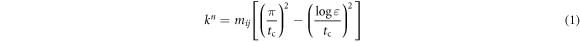 Equation (1)