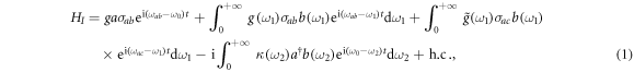 Equation (1)
