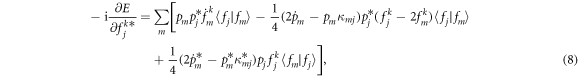 Equation (8)