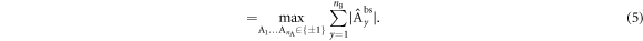 Equation (5)