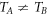 ${T}_{A}\ne {T}_{B}$