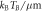 ${k}_{{\rm{B}}}{T}_{B}/\mu {\rm{m}}$