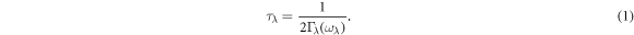 Equation (1)