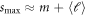 ${s}_{\max }\approx m+\langle {\ell }\rangle $