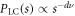 ${P}_{\mathrm{LC}}(s)\propto {s}^{-d\nu }$