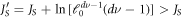 ${J}_{S}^{{\prime} }={J}_{S}+\mathrm{ln}[{{\ell }}_{0}^{d\nu -1}(d\nu -1)]\gt {J}_{S}$