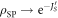 ${\rho }_{\mathrm{SP}}\to {{\rm{e}}}^{-{J}_{S}^{{\prime} }}$
